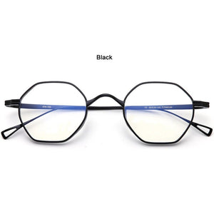 Men Eyewear Pure Titanium Glasses Polygon Women Retro Myopia Optical Prescription Eyeglasses Frames Japan Designer Small Oculos