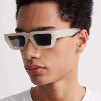 Men Brand Designer Rectangle Sunglasses Minimalist Retro Shades Male Anti-reflective Frame Vintage Driving Sun Glasses