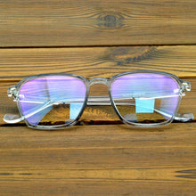 Load image into Gallery viewer, Men Transparent TR90 Light Weight Flexible Rectangle Eyeglasses Reading Glasses +0.75 TO +6