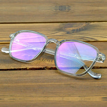 Load image into Gallery viewer, Men Transparent TR90 Light Weight Flexible Rectangle Eyeglasses Reading Glasses +0.75 TO +6
