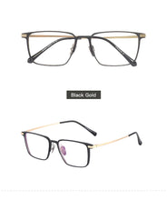 Carica l&#39;immagine nel visualizzatore di Gallery, Men Full Rim Aluminium Magnesium Eyeglasses Frame Classic Rectangular Glasses Frame For Prescription Lenses