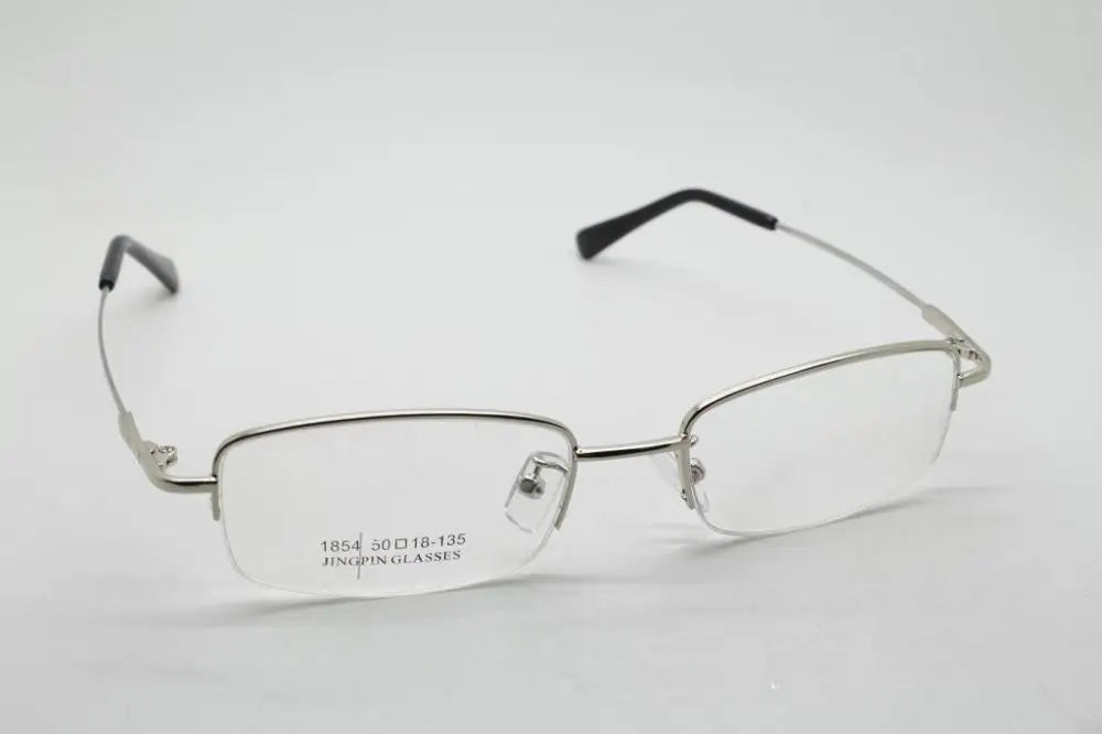 Men Half-frame Glasses Frames Metal Eyeglasses women Semi-rimless Glasses Frame   10Pcs/Lot