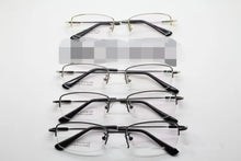 Load image into Gallery viewer, Men Half-frame Glasses Frames Metal Eyeglasses women Semi-rimless Glasses Frame   10Pcs/Lot