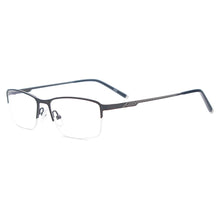 Load image into Gallery viewer, Men Lightweight Glasses Frame Metal Half Rim Square Spectacles Prescription Eyeglasses for Clear Lens with Degree