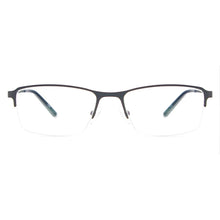 Load image into Gallery viewer, Men Lightweight Glasses Frame Metal Half Rim Square Spectacles Prescription Eyeglasses for Clear Lens with Degree