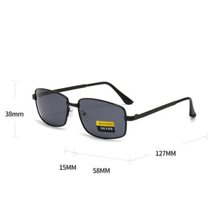 Men Polarized Sunglasses Metal Narrow Frame Driving Sunglasses Anti Glare Sun Glasses UV400 Fishing Sunglasses 2024 New