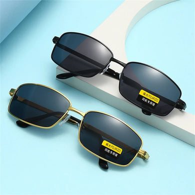 Men Polarized Sunglasses Metal Narrow Frame Driving Sunglasses Anti Glare Sun Glasses UV400 Fishing Sunglasses 2024 New