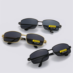 Men Polarized Sunglasses Metal Narrow Frame Driving Sunglasses Anti Glare Sun Glasses UV400 Fishing Sunglasses 2024 New