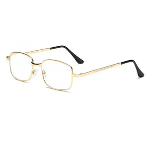 Men Reading Glasses Classic HD Anti Fatigue Presbyopic Eyeglasses Male Business Metal Full Frame Farsighted Eyewear +100 To +400
