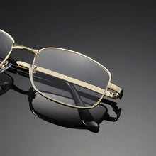 Load image into Gallery viewer, Men Reading Glasses Classic HD Anti Fatigue Presbyopic Eyeglasses Male Business Metal Full Frame Farsighted Eyewear +100 To +400
