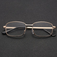 Load image into Gallery viewer, Men Reading Glasses Classic HD Anti Fatigue Presbyopic Eyeglasses Male Business Metal Full Frame Farsighted Eyewear +100 To +400
