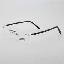 Load image into Gallery viewer, Men Rimless Eyeglasses Frame Strong Optical Frame Prescription Spectacle Frameless Glasses Lenses Size Width Shape Adjustable