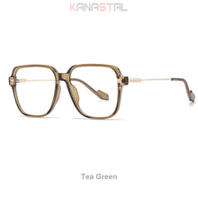 Load image into Gallery viewer, Men TR Metal Square Eyeglasses Frame Women Retro Eyewear Optical Blue Light Blocking Lenses Myopia Prescription Reading Glasses