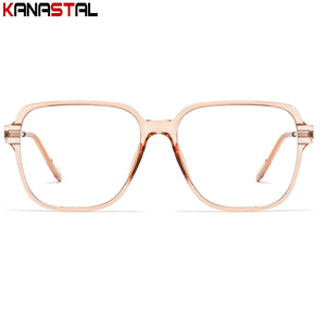 Men TR Metal Square Eyeglasses Frame Women Retro Eyewear Optical Blue Light Blocking Lenses Myopia Prescription Reading Glasses