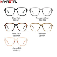 Load image into Gallery viewer, Men TR Metal Square Eyeglasses Frame Women Retro Eyewear Optical Blue Light Blocking Lenses Myopia Prescription Reading Glasses