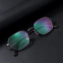 Carica l&#39;immagine nel visualizzatore di Gallery, Men Titanium Alloy Glasses Frame Fashion Woman Polygon Ultralight Eye Myopia Prescription Eyeglasses