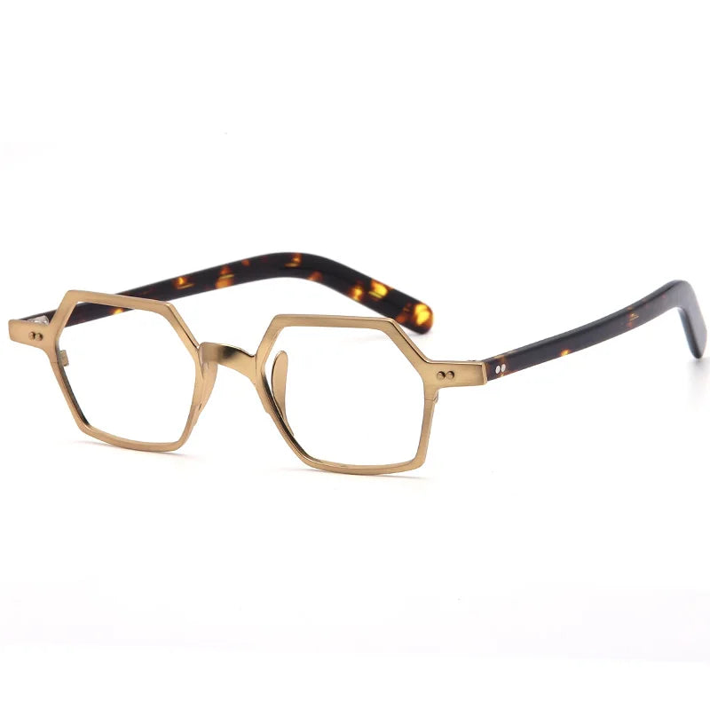 Men Titanium Glasses Frame Square Japan   Myopia Optical Prescription Acetate Eyeglasses Retro Small  Eyewear