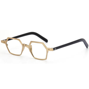 Men Titanium Glasses Frame Square Japan   Myopia Optical Prescription Acetate Eyeglasses Retro Small  Eyewear