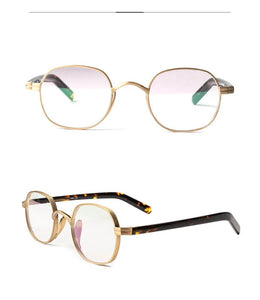 Men Titanium Glasses Frame Square Women Retro Luxury Prescription Myopia Optical Acetate Eyeglasses Vintage Small Japan Eyewear