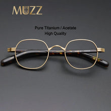 Load image into Gallery viewer, Men Titanium Glasses Frame Square Women Retro Luxury Prescription Myopia Optical Acetate Eyeglasses Vintage Small Japan Eyewear