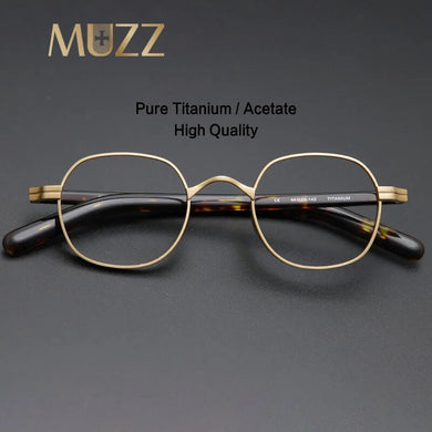 Men Titanium Glasses Frame Square Women Retro Luxury Prescription Myopia Optical Acetate Eyeglasses Vintage Small Japan Eyewear