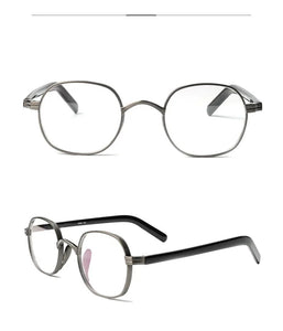 Men Titanium Glasses Frame Square Women Retro Luxury Prescription Myopia Optical Acetate Eyeglasses Vintage Small Japan Eyewear