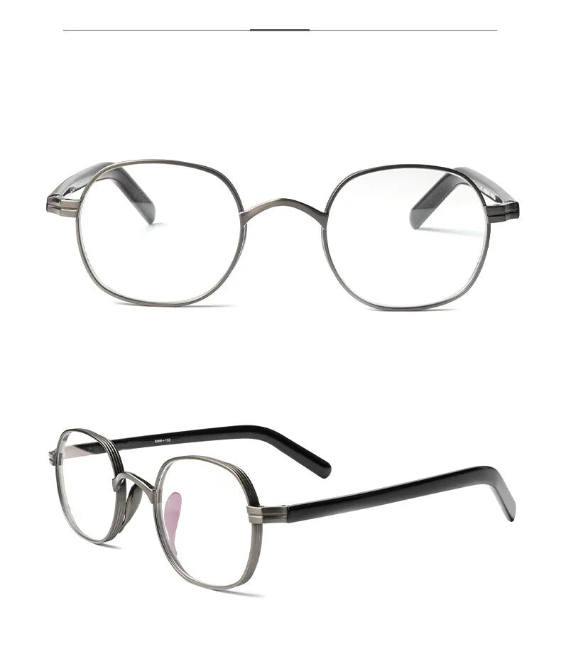 Men Titanium Glasses Frame Square Women Retro Luxury Prescription Myopia Optical Acetate Eyeglasses Vintage Small Japan Eyewear
