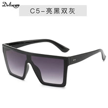 Load image into Gallery viewer, Men Women Brand Designer Square Shades NEW 8 Colors Flat Top Sunglasses Gradient Sun Glasses Men Cool One Piece UV400 Mirror