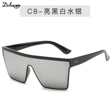 Load image into Gallery viewer, Men Women Brand Designer Square Shades NEW 8 Colors Flat Top Sunglasses Gradient Sun Glasses Men Cool One Piece UV400 Mirror