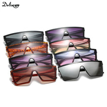 Load image into Gallery viewer, Men Women Brand Designer Square Shades NEW 8 Colors Flat Top Sunglasses Gradient Sun Glasses Men Cool One Piece UV400 Mirror