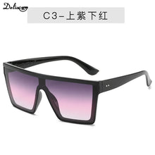 Load image into Gallery viewer, Men Women Brand Designer Square Shades NEW 8 Colors Flat Top Sunglasses Gradient Sun Glasses Men Cool One Piece UV400 Mirror
