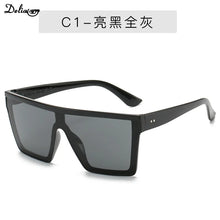 Load image into Gallery viewer, Men Women Brand Designer Square Shades NEW 8 Colors Flat Top Sunglasses Gradient Sun Glasses Men Cool One Piece UV400 Mirror