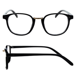 Men Women Square Full Frame Glasses Eyewear Plastic Retro Black Brown Spectacle GP22