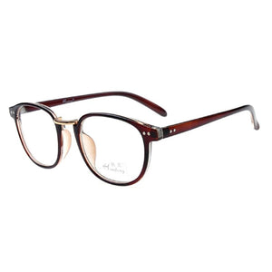 Men Women Square Full Frame Glasses Eyewear Plastic Retro Black Brown Spectacle GP22