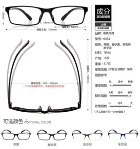 Men Women Ultra-light tr90 Myopia Frame Eyeglasses Glasses Frame Full Frame Glasses Myopia Prescription Glasses Wholesale
