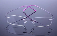 Load image into Gallery viewer, Men rimless Optical frame women Titanium Alloy eyeglasses frame Myopia Prescription glasses frames 9 colors