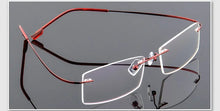Load image into Gallery viewer, Men rimless Optical frame women Titanium Alloy eyeglasses frame Myopia Prescription glasses frames 9 colors