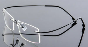 Men rimless Optical frame women Titanium Alloy eyeglasses frame Myopia Prescription glasses frames 9 colors