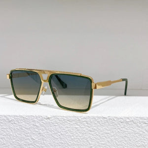 Men's Alloy Square Sunglasses Large Sunglasses UV Protection Black Sunglasses Brand Designer Z1585U