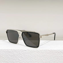 Carica l&#39;immagine nel visualizzatore di Gallery, Men&#39;s Alloy Square Sunglasses Large Sunglasses UV Protection Black Sunglasses Brand Designer Z1585U
