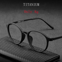 Load image into Gallery viewer, Men&#39;s And Women&#39;s Retro Round Glasses Frame Ultralight Titanium Alloy Myopia Glasses Optical Prescription Eyeglasses Frames 3050