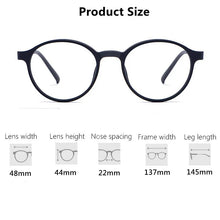 Load image into Gallery viewer, Men&#39;s And Women&#39;s Retro Round Glasses Frame Ultralight Titanium Alloy Myopia Glasses Optical Prescription Eyeglasses Frames 3050