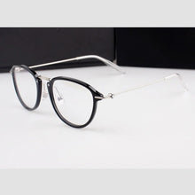 Load image into Gallery viewer, Men&#39;s Glasses Fashion Women&#39;s Myopia Glasses Frame High Grade Plate Oval Frame Ultra Light Pure Titanium Leg Korean MB0155O
