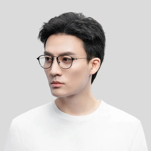 Men's Glasses Fashion Women's Myopia Glasses Frame High Grade Plate Oval Frame Ultra Light Pure Titanium Leg Korean MB0155O
