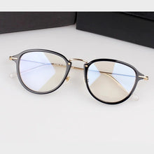 Load image into Gallery viewer, Men&#39;s Glasses Fashion Women&#39;s Myopia Glasses Frame High Grade Plate Oval Frame Ultra Light Pure Titanium Leg Korean MB0155O