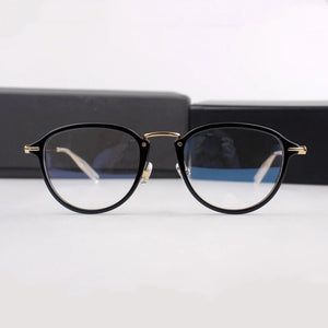 Men's Glasses Fashion Women's Myopia Glasses Frame High Grade Plate Oval Frame Ultra Light Pure Titanium Leg Korean MB0155O