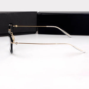 Men's Glasses Fashion Women's Myopia Glasses Frame High Grade Plate Oval Frame Ultra Light Pure Titanium Leg Korean MB0155O