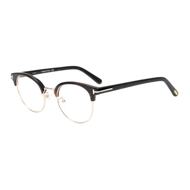 Men's Glasses Frame Women's Optical Glasses Frame Eyebrow Line Oval Shape Ultra Light Titanium Acetate Presbyopic Glasses TF5448
