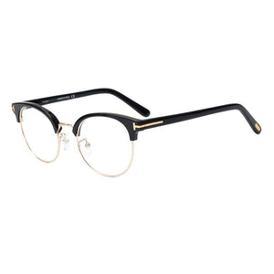 Men's Glasses Frame Women's Optical Glasses Frame Eyebrow Line Oval Shape Ultra Light Titanium Acetate Presbyopic Glasses TF5448