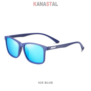 Men's Polarized Sunglasses UV400 TR90 Square Eyeglasses Frames Eyewear Driving Outdoor Sports Traveling Male Sun Glasses Retro